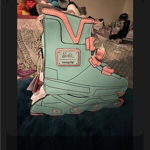 Loungefly Barbie Mint and Pink Ice Skate Bag